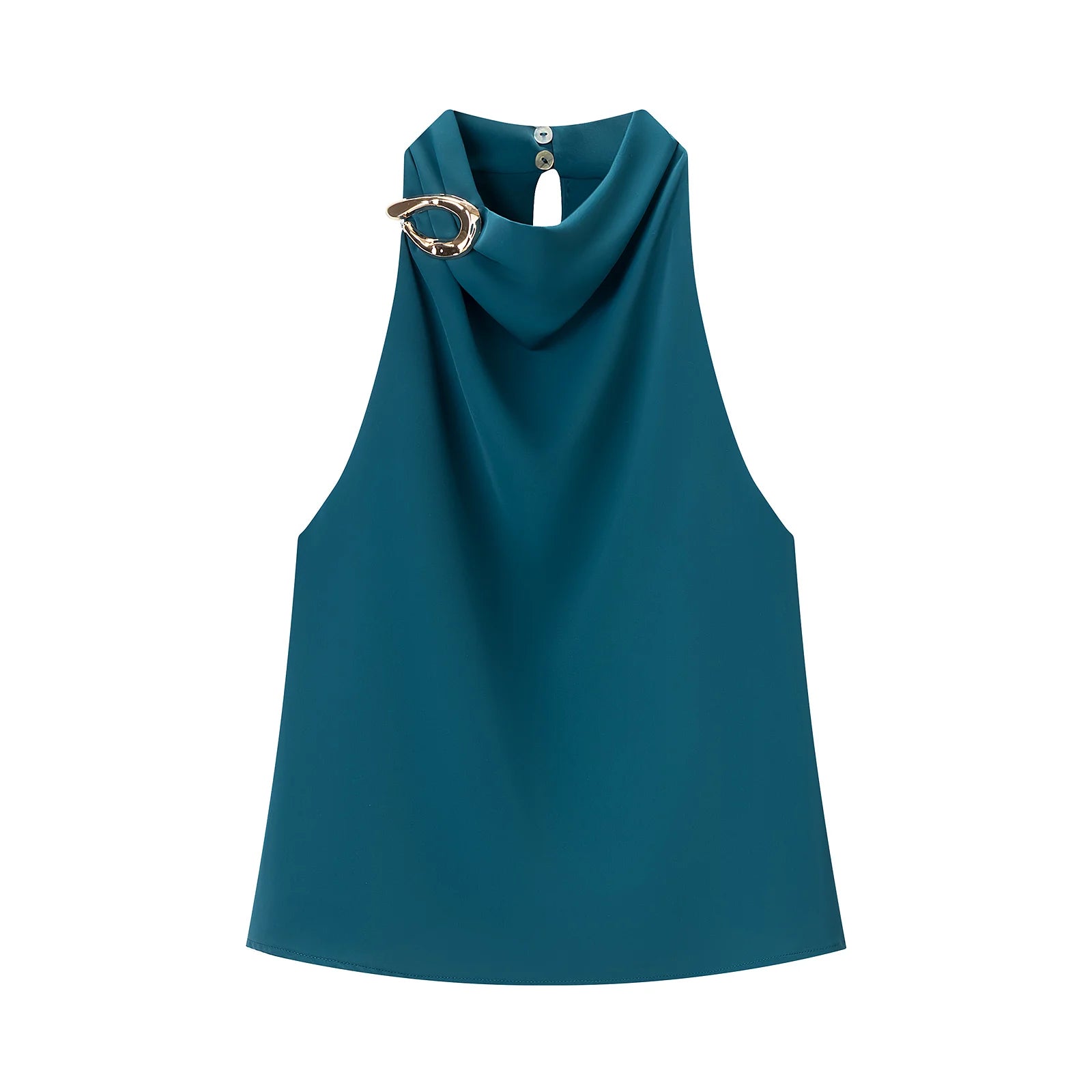 Tops de satén CharmChant para mujer, primavera-verano 2026, estilo cropped Y2K, moda elegante y chic, blusa sin mangas.